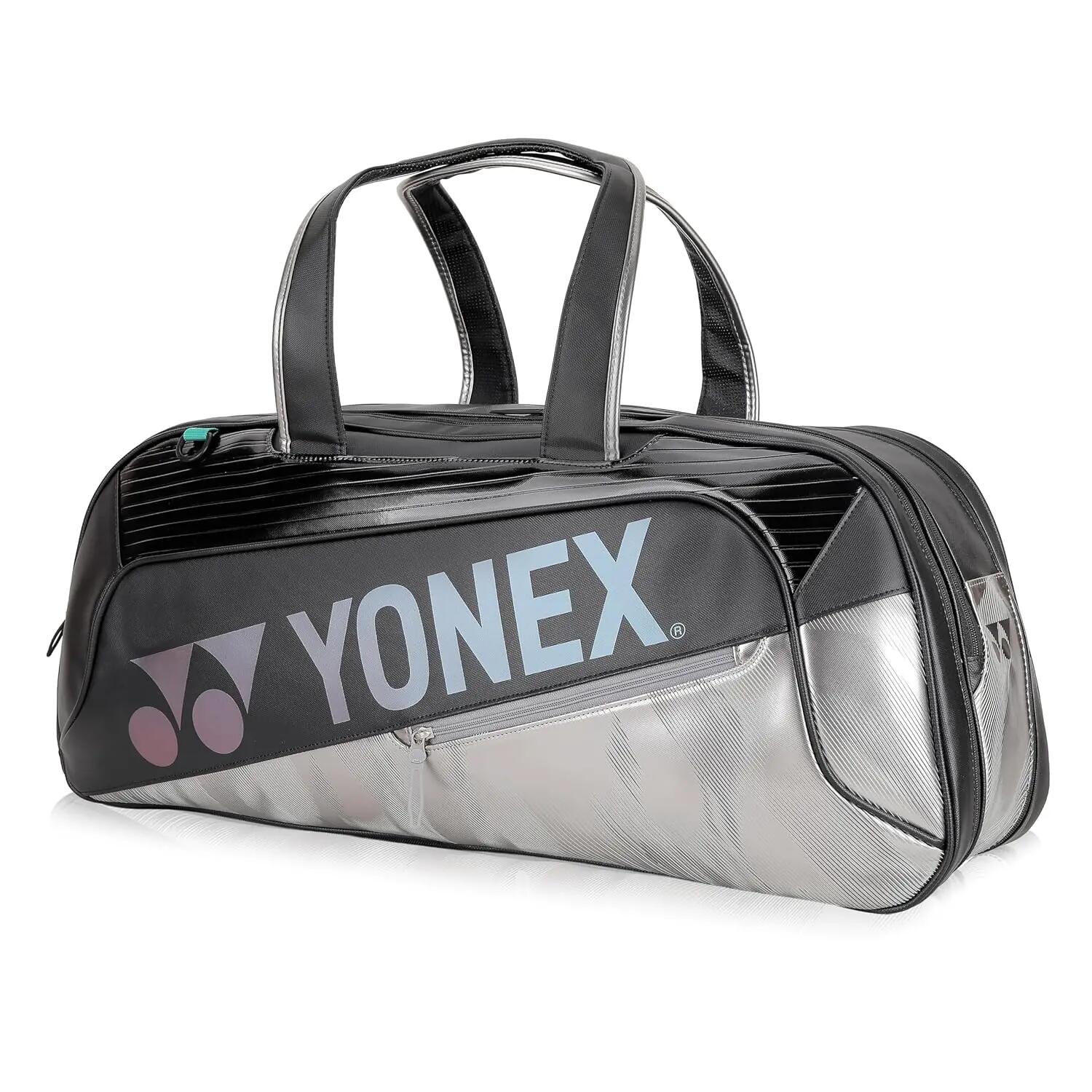 Yonex Tournament Kitbag BA02631WEX | Expert Tournament Bag for Badminton Tennis Squash | Black -  3