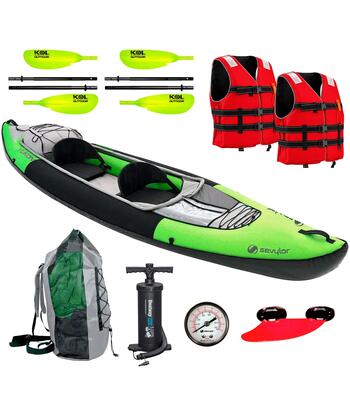 Sevylor yukon kcc380 opblaasbare kajak 2-persoons complete set