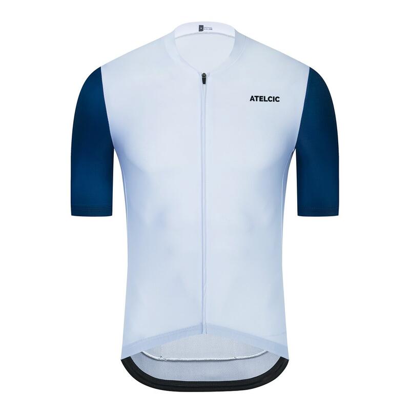 Maillot Ciclismo Blanco - Azul Atelcic