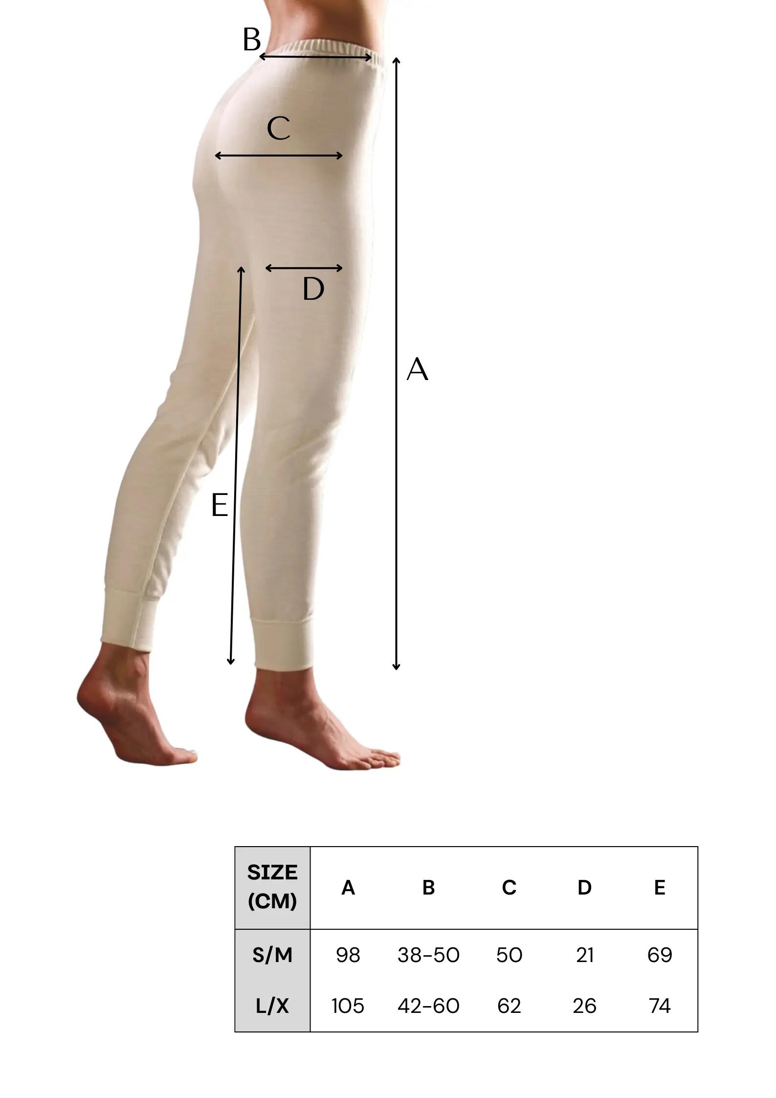 Damskie Getry Oversize z Wełny Merino - Woolona L-XL (42-46) 2/2