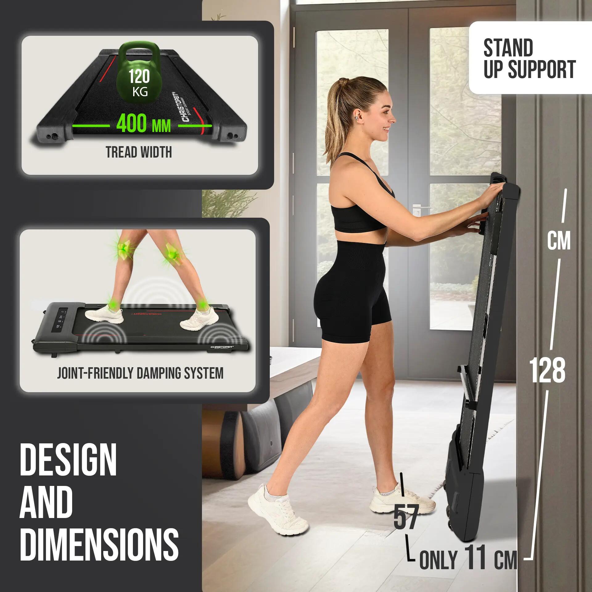 Looppad met helling - tot 6 km/u - LED - Bluetooth - Afstandsbediening - 4.1 10/11