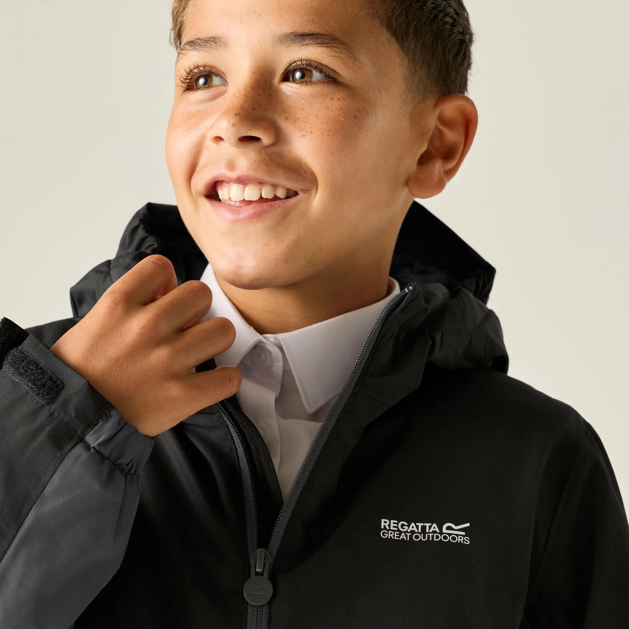 Veste Hurdle pour enfants, à capuche, imperméable, respirante et isolée 9/12