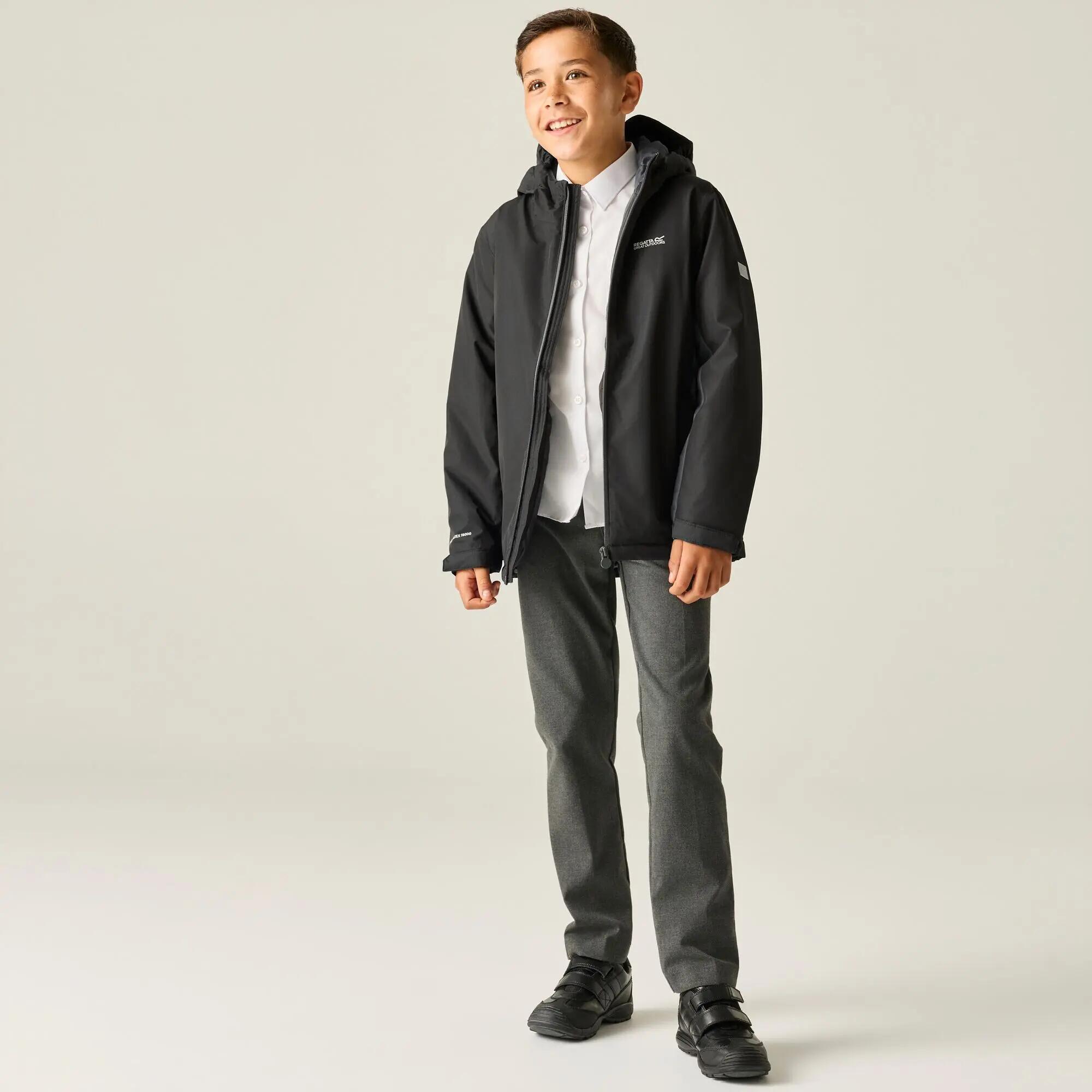 Veste Hurdle pour enfants, à capuche, imperméable, respirante et isolée 6/12