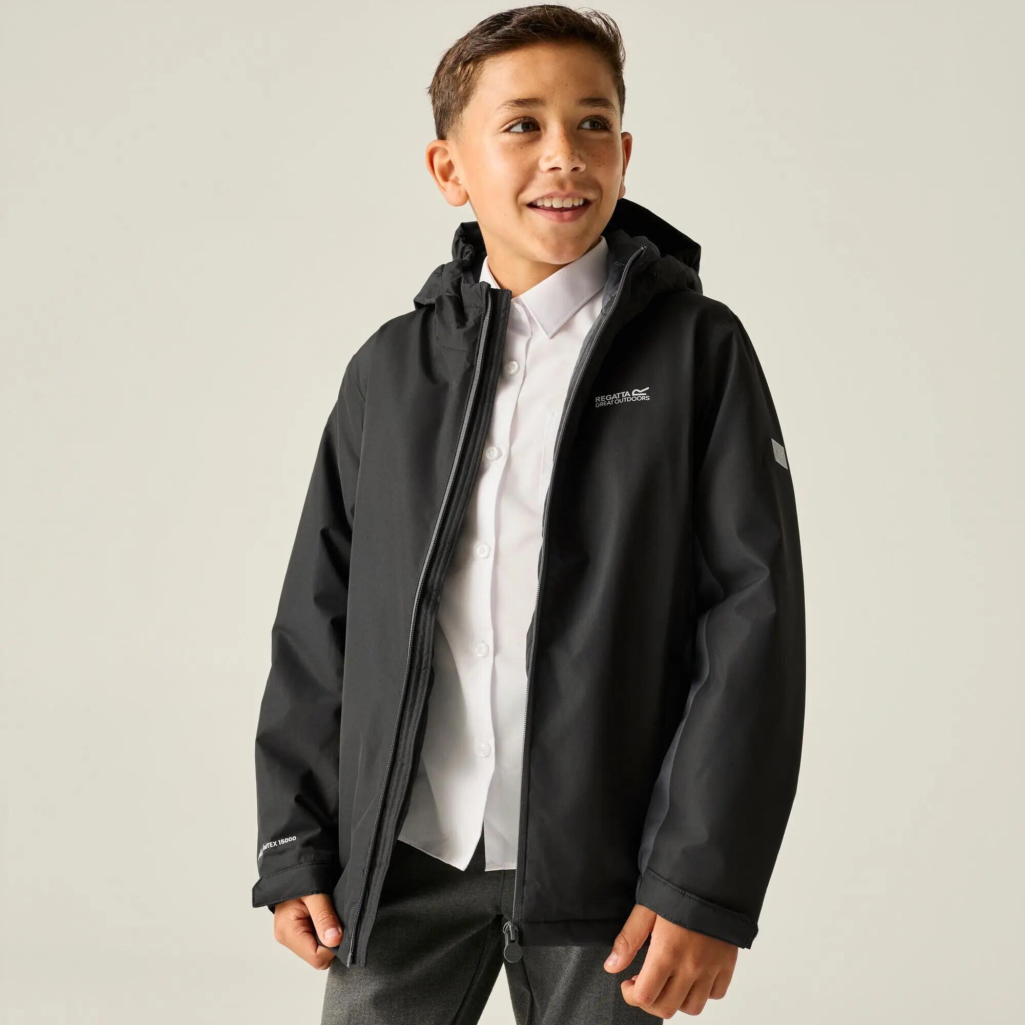 Veste Hurdle pour enfants, à capuche, imperméable, respirante et isolée 5/12