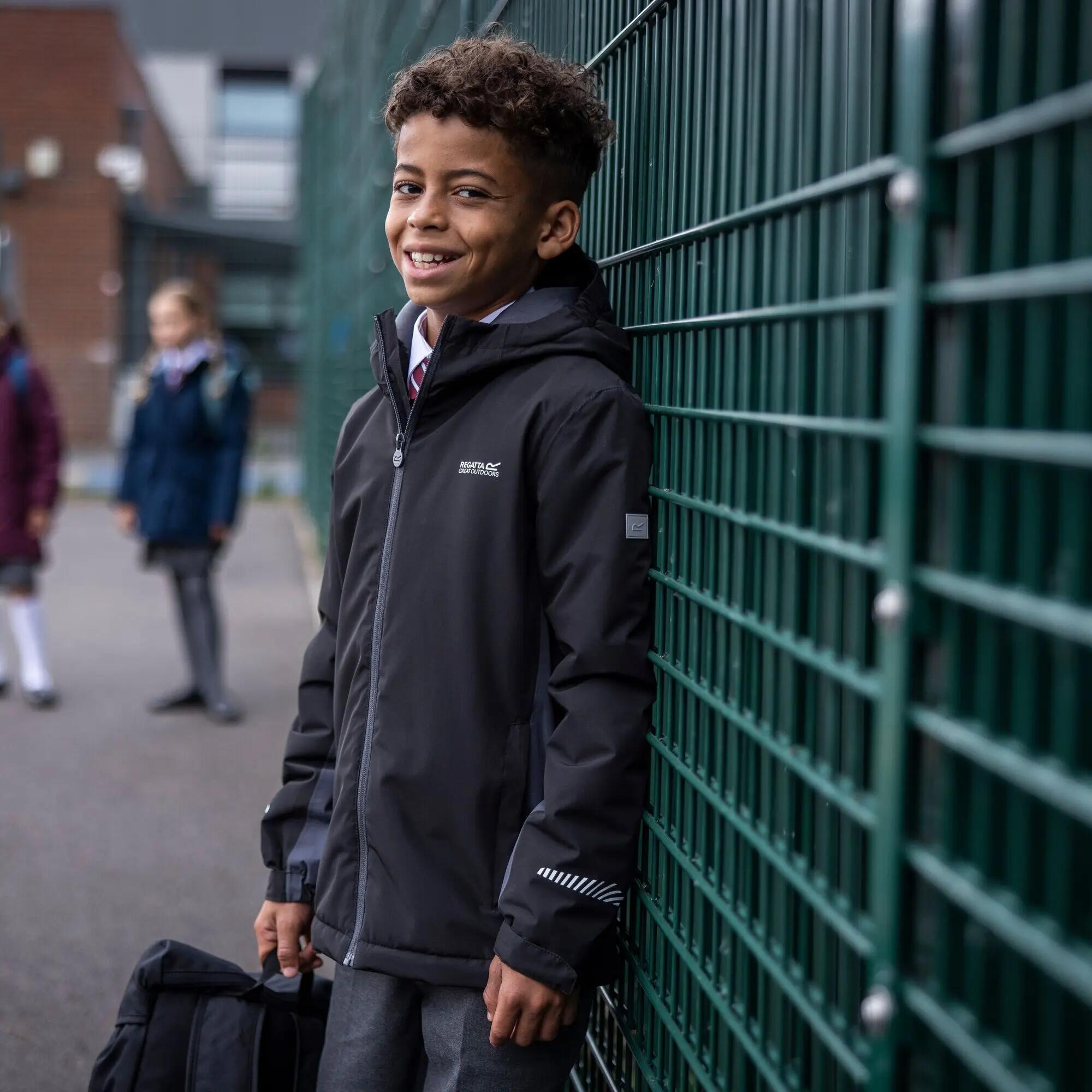 Veste Hurdle pour enfants, à capuche, imperméable, respirante et isolée 3/12