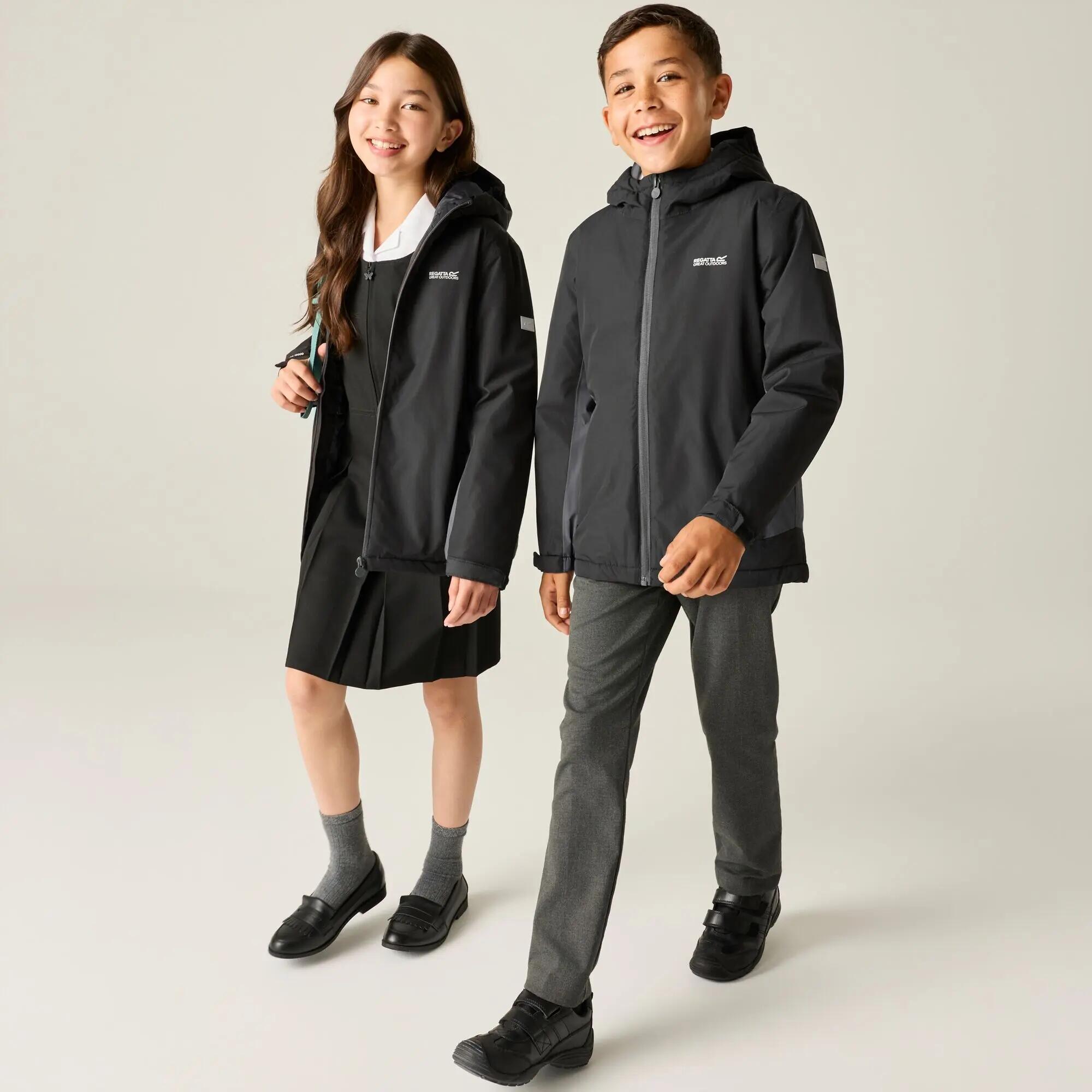 Veste Hurdle pour enfants, à capuche, imperméable, respirante et isolée 12/12