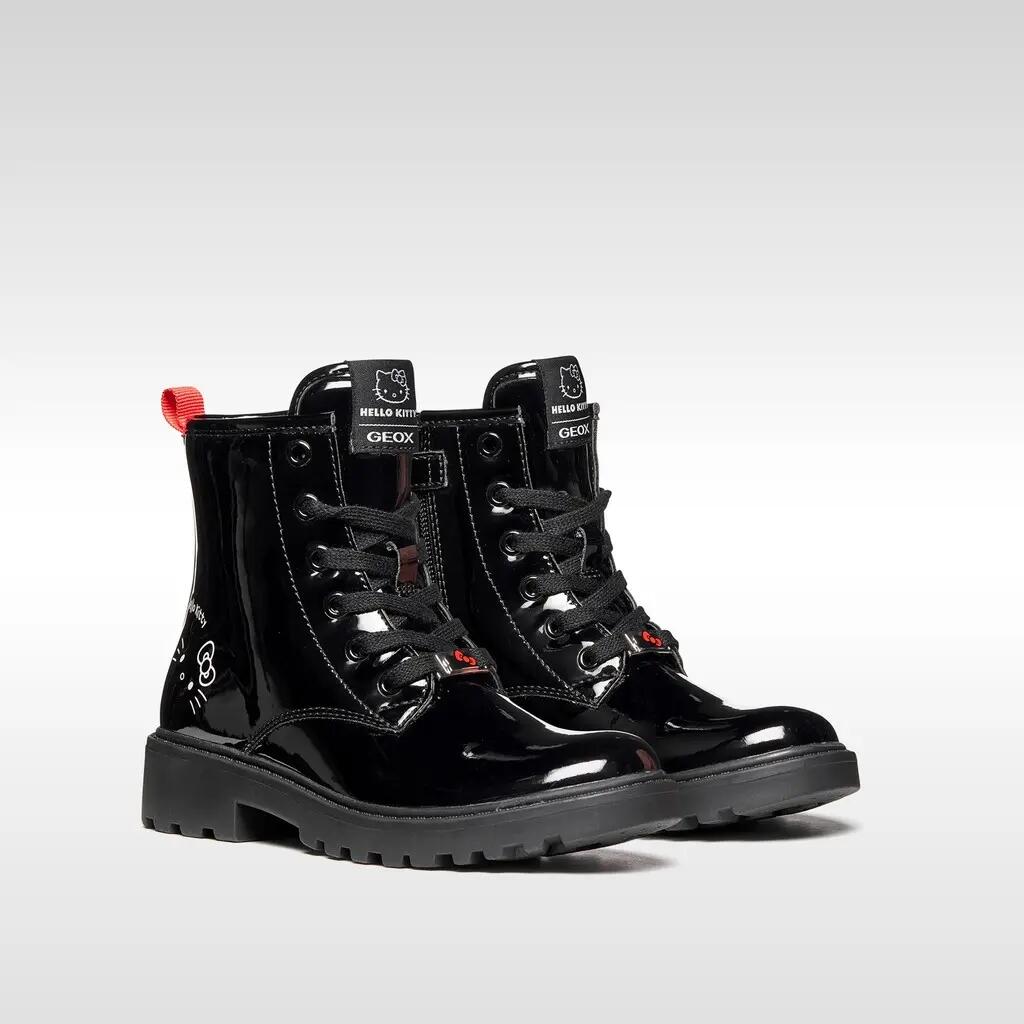 Bottines Fille J CASEY GIRL Noir 3/7