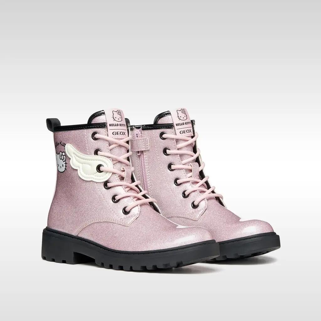 Bottines Fille CASEY GIRL Rose/Noir 3/7