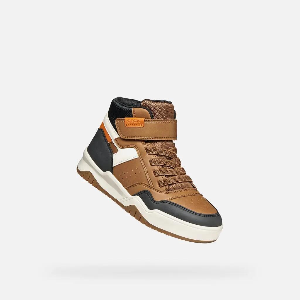 Baskets Garçon PERTH BOY Marron Clair 5/7