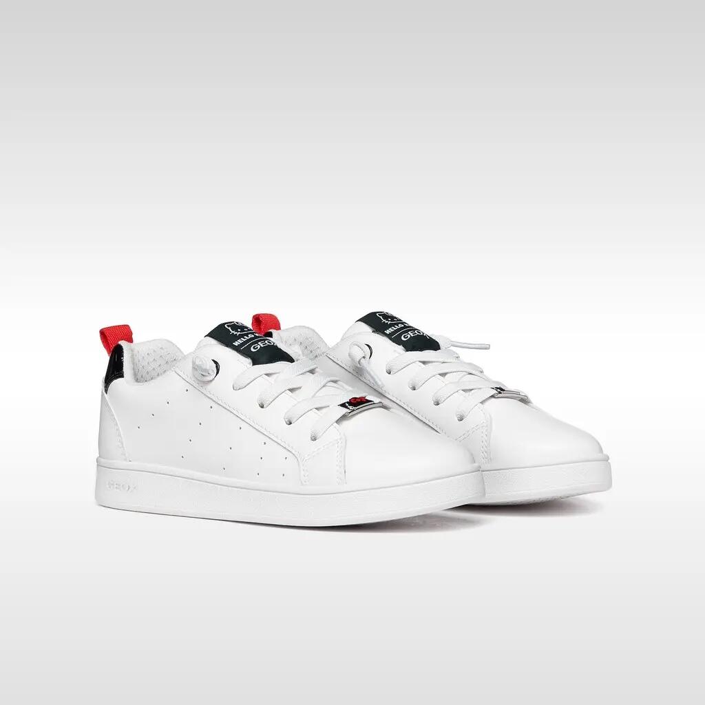 Baskets Fille J ECLYPER GIRL Blanc/Noir 3/7