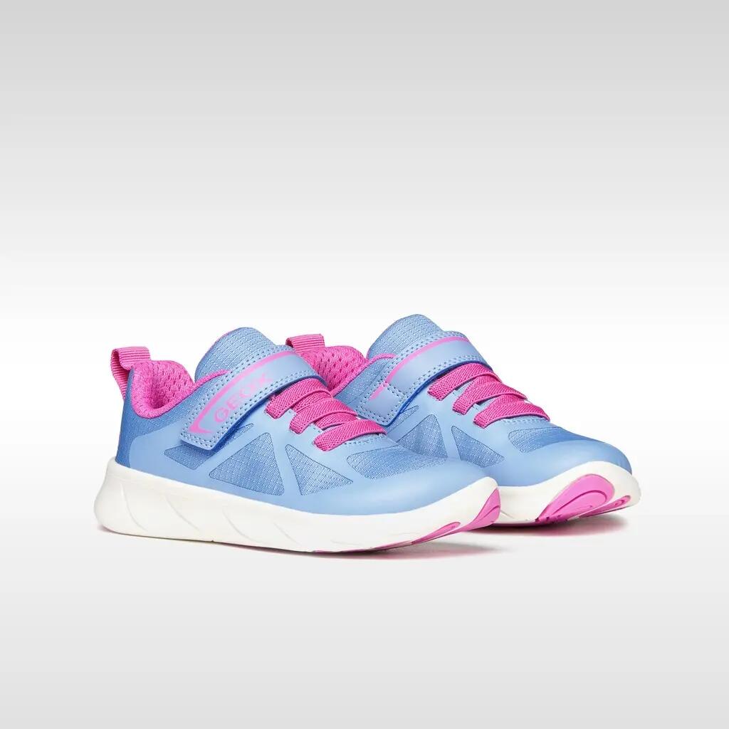 Baskets Fille FOOT-RUN GIRL Bleu Clair/Fuchsia 3/7