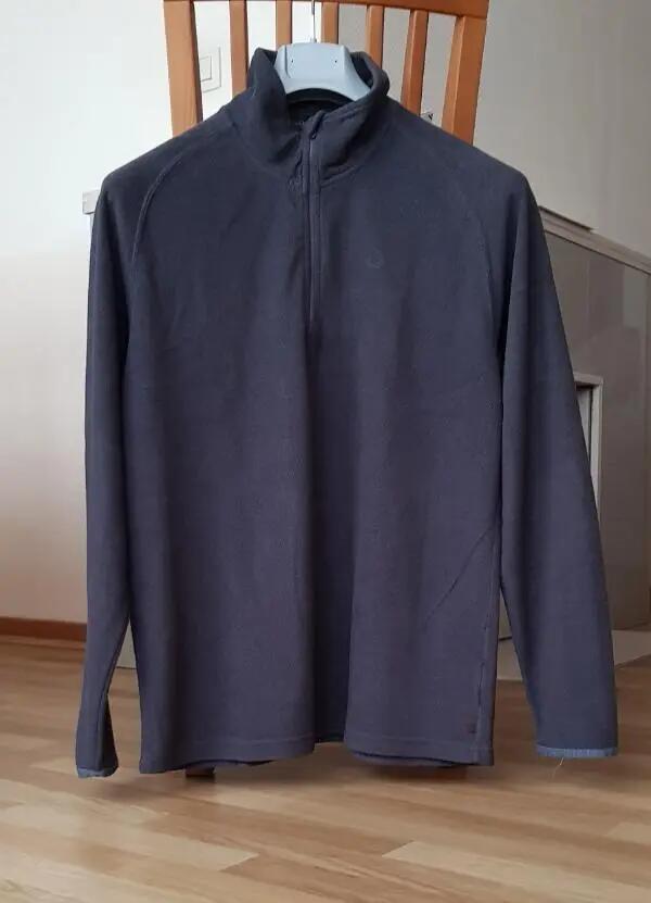 Tussen Particulieren - Grijze sportieve fleece-trui 3/5