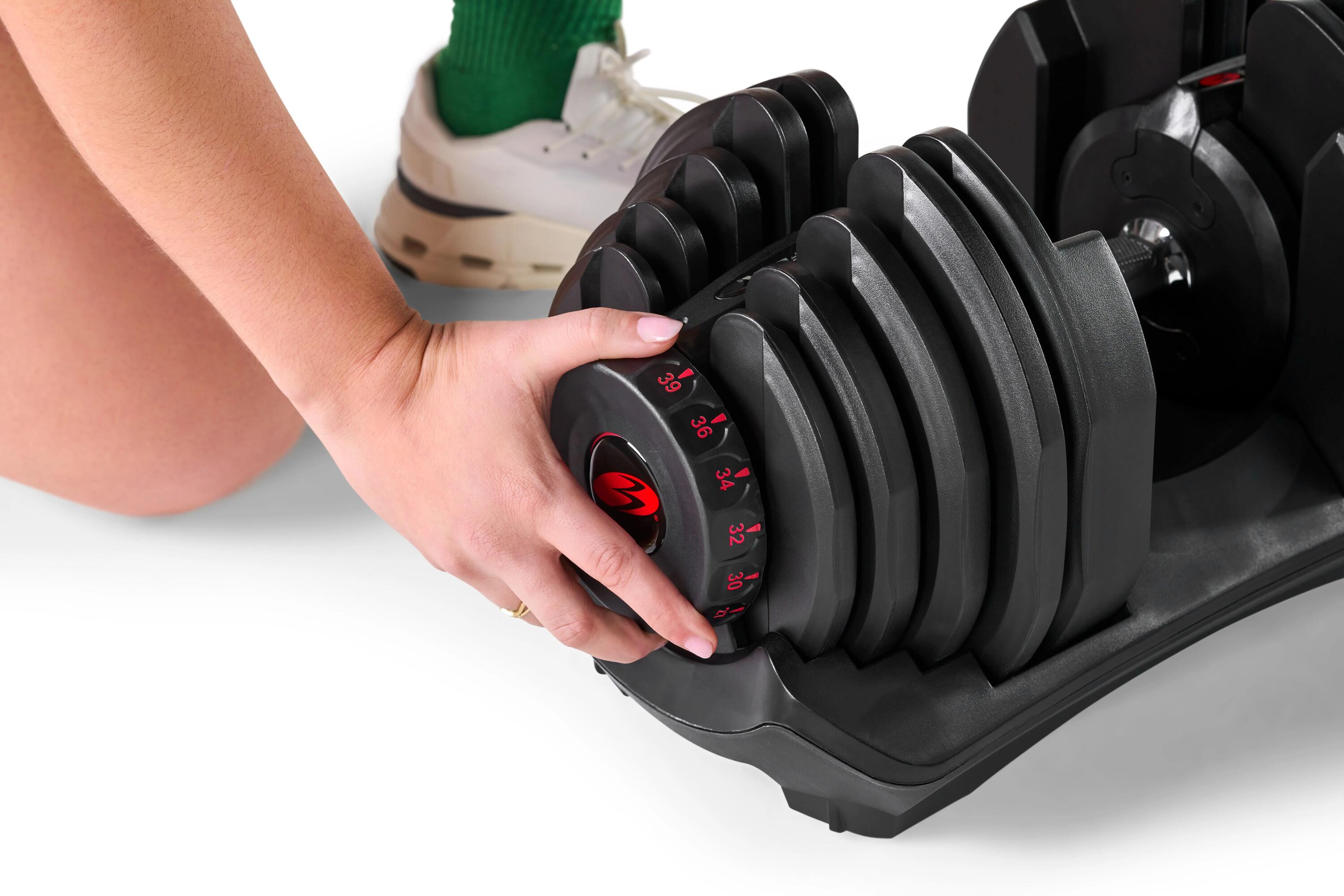 Nastavitelné činky SelectTech 1090i (pár) – 2 × 41 kg, 17 úrovní, kompaktní 9/12