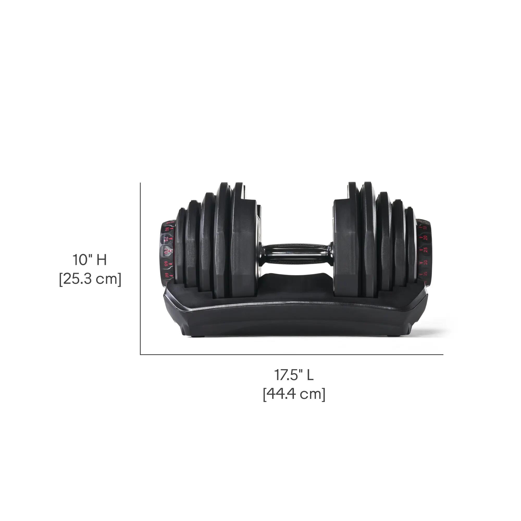 Nastavitelné činky SelectTech 1090i (pár) – 2 × 41 kg, 17 úrovní, kompaktní 8/12