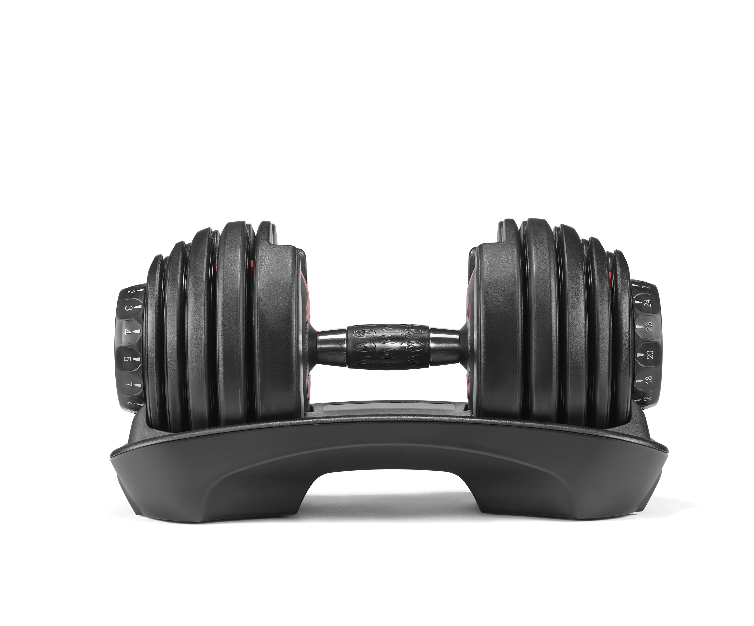 Nastavitelné činky SelectTech 552i (pár) – 2 × 24 kg, 15 úrovní, kompaktní 14/15