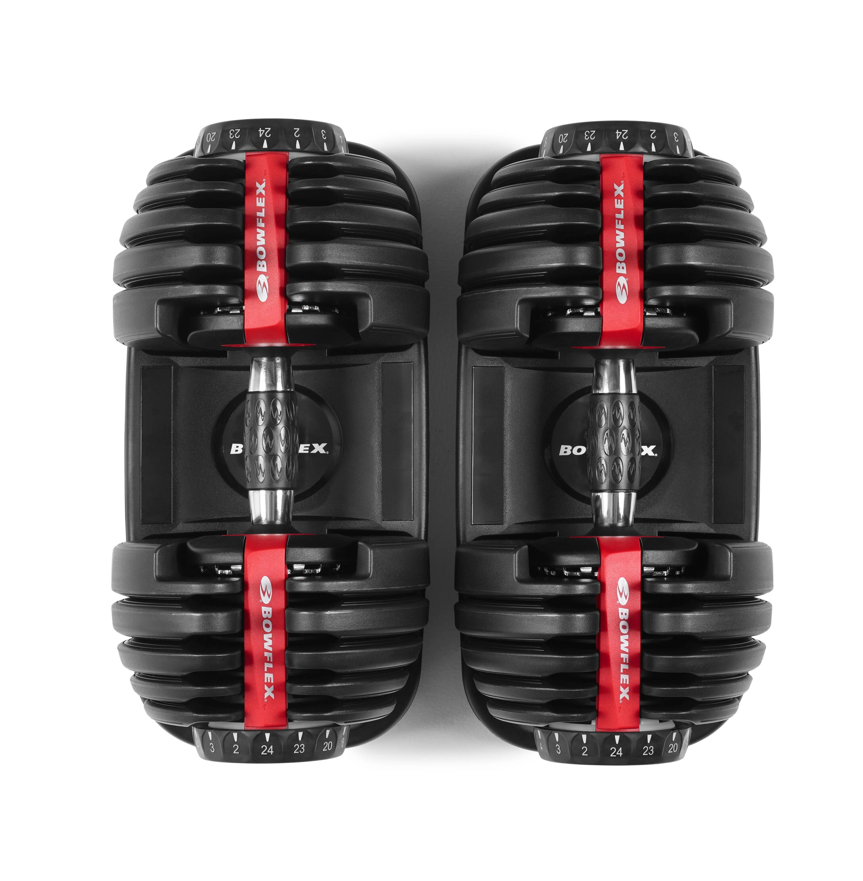 Nastavitelné činky SelectTech 552i (pár) – 2 × 24 kg, 15 úrovní, kompaktní 11/15