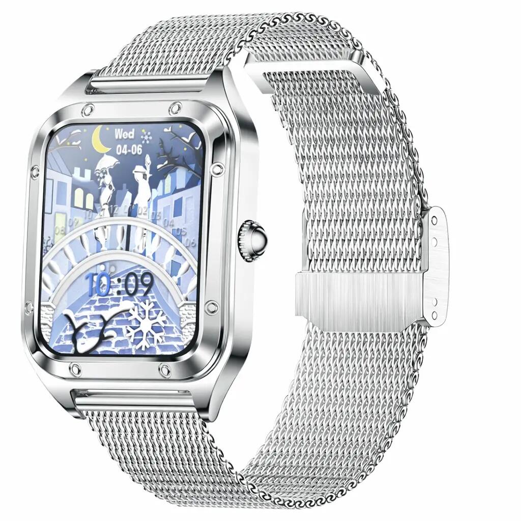 Smart Fitness Watch Bluetooth Call Blood Pressure Monitor Waterproof