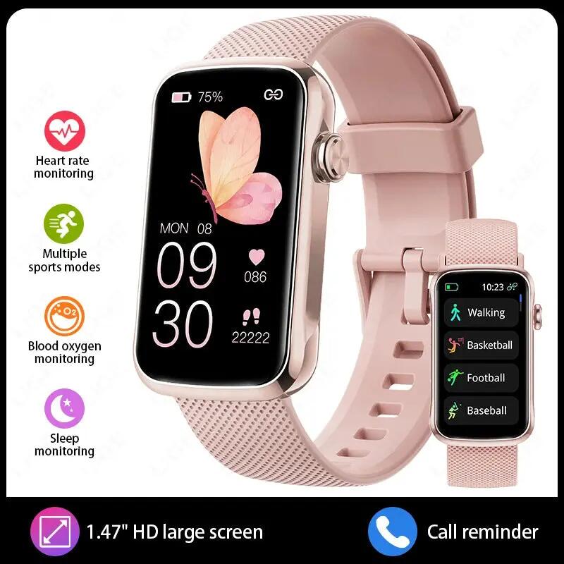 Smart Watch Fitness Tracker for Women & Men Heart Rate Blood Oxygen IP68