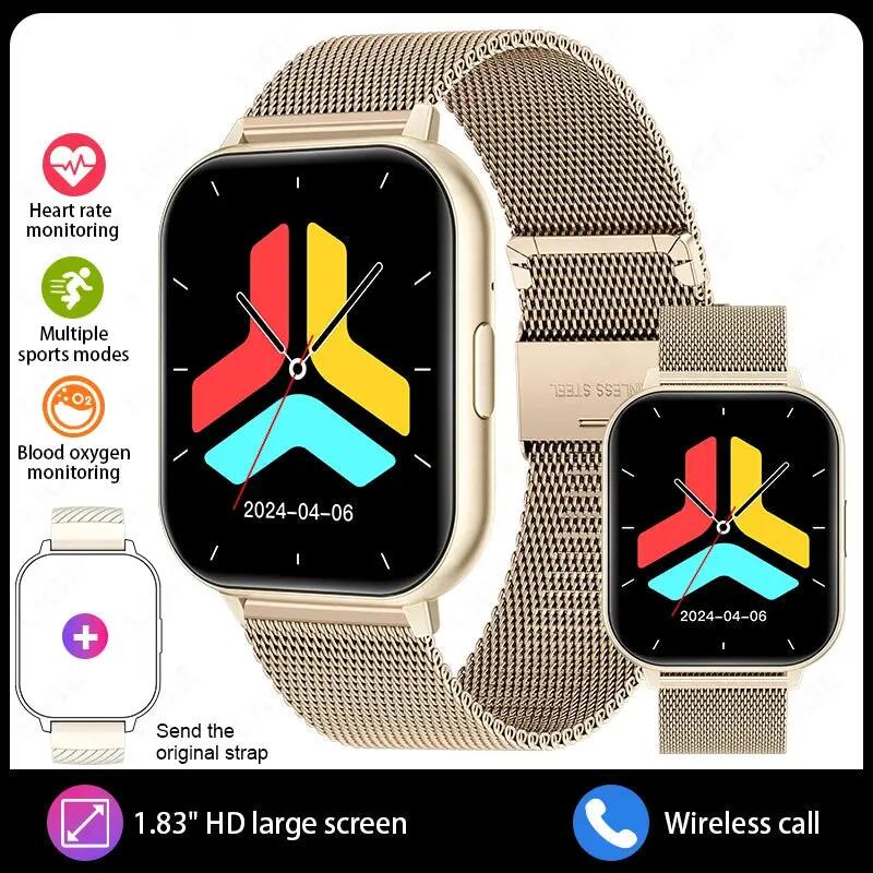 Smart Watch w/ Bluetooth Call Fitness Tracker Heart Rate Blood Oxygen Monitoring