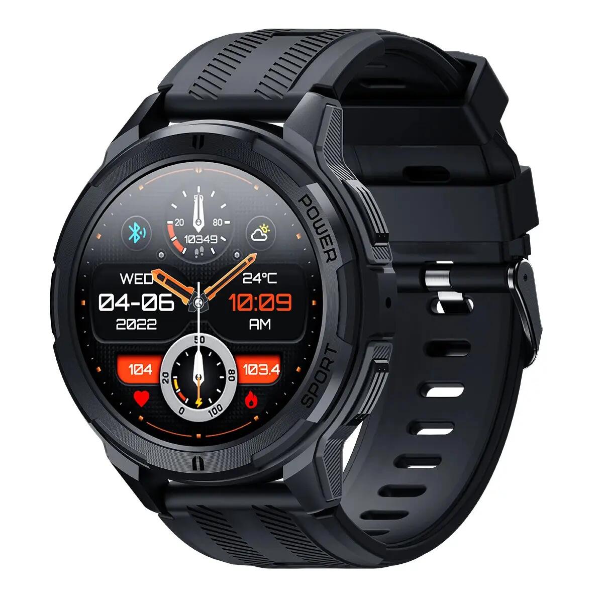Smartwatch with AMOLED Display & Bluetooth Calling Black