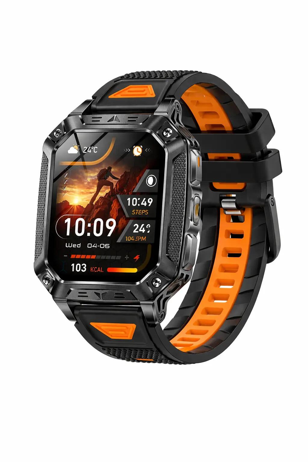 Smart Watch Men 1400mAh Battery Outdoor Fitness Tracker IP68