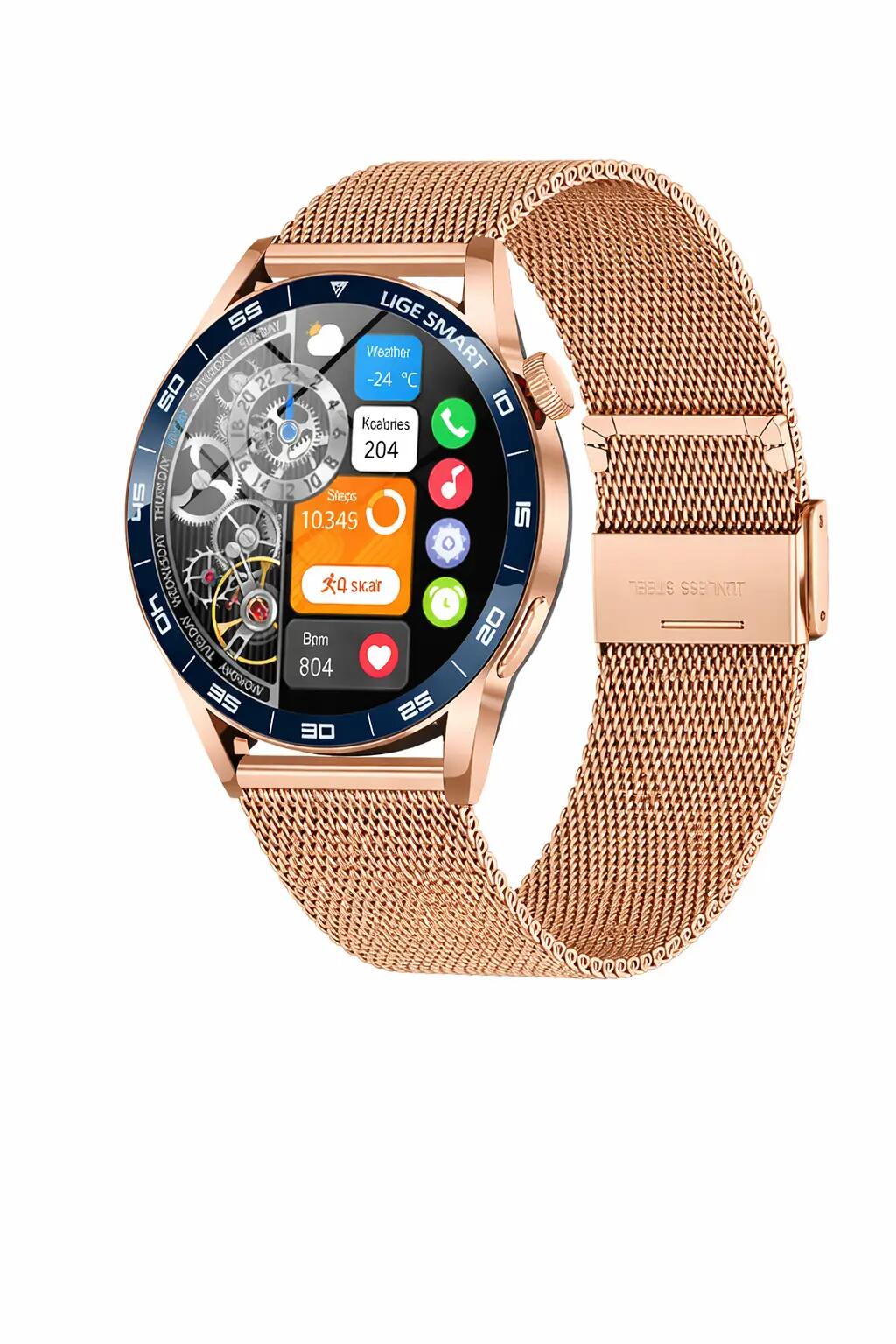 Smart Watch 1.38" HD BT Call Waterproof Fitness Tracker for Android & iOS