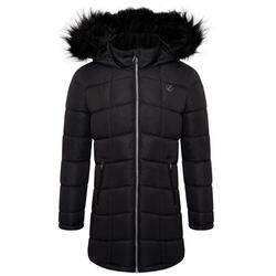 Opvallende Hooded Parka voor meisjes (Zwart)