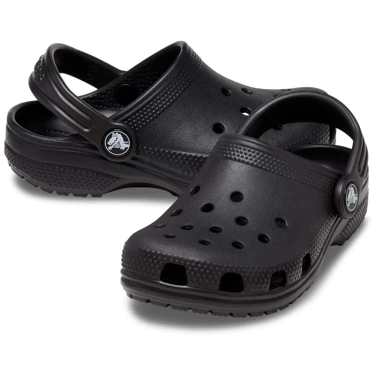 Tamanco para criança Crocs Classic clog preto. 2/7