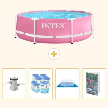 Piscine Tubulaire Ronde - 244x76 cm - 5-pièces SCB119
