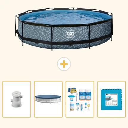 Piscine Exit Ronde - 360x76 cm - 5-pièces SCB16