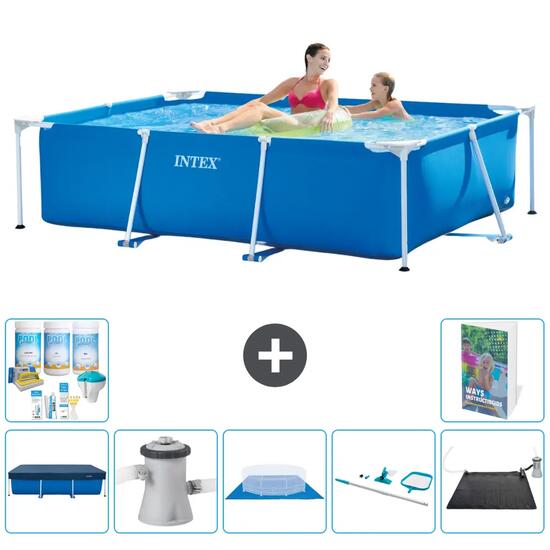 Piscine Tubulaire Rectangulaire - 220x150x60 cm - 8-pièces S20001