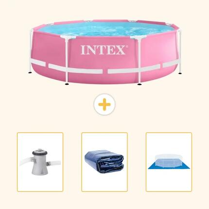 Piscine Tubulaire Ronde - 244x76 cm - 4-pièces SCB76