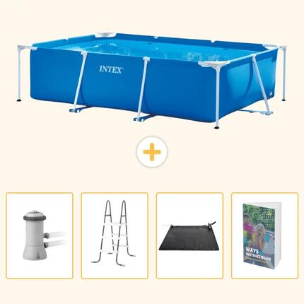 Piscina rectangular Intex 300x200x75 cm + Accesorios