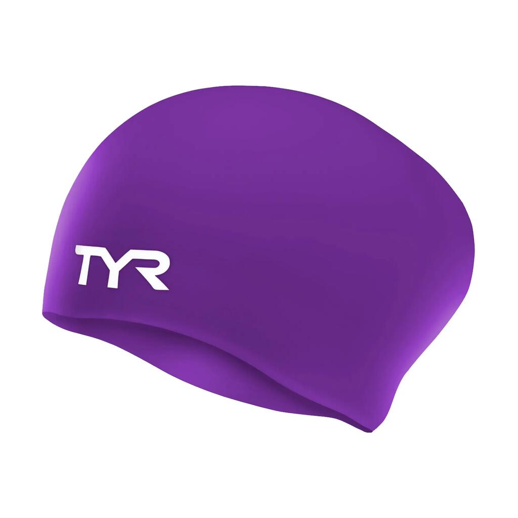 Bonnet de bain silicone cheveux longs TYR adulte