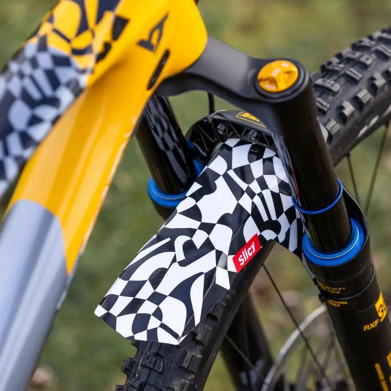 Parafango anteriore Slicy MTB Dazzle bianco/nero 2/2