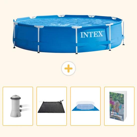 INTEX Piscina con estructura Redonda - 366x76 cm - 5-piezas SCB126