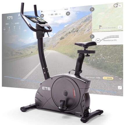 Vélo d'appartement ergomètre - 24 niveaux de résistance - 150kg + 200cm - ET 6