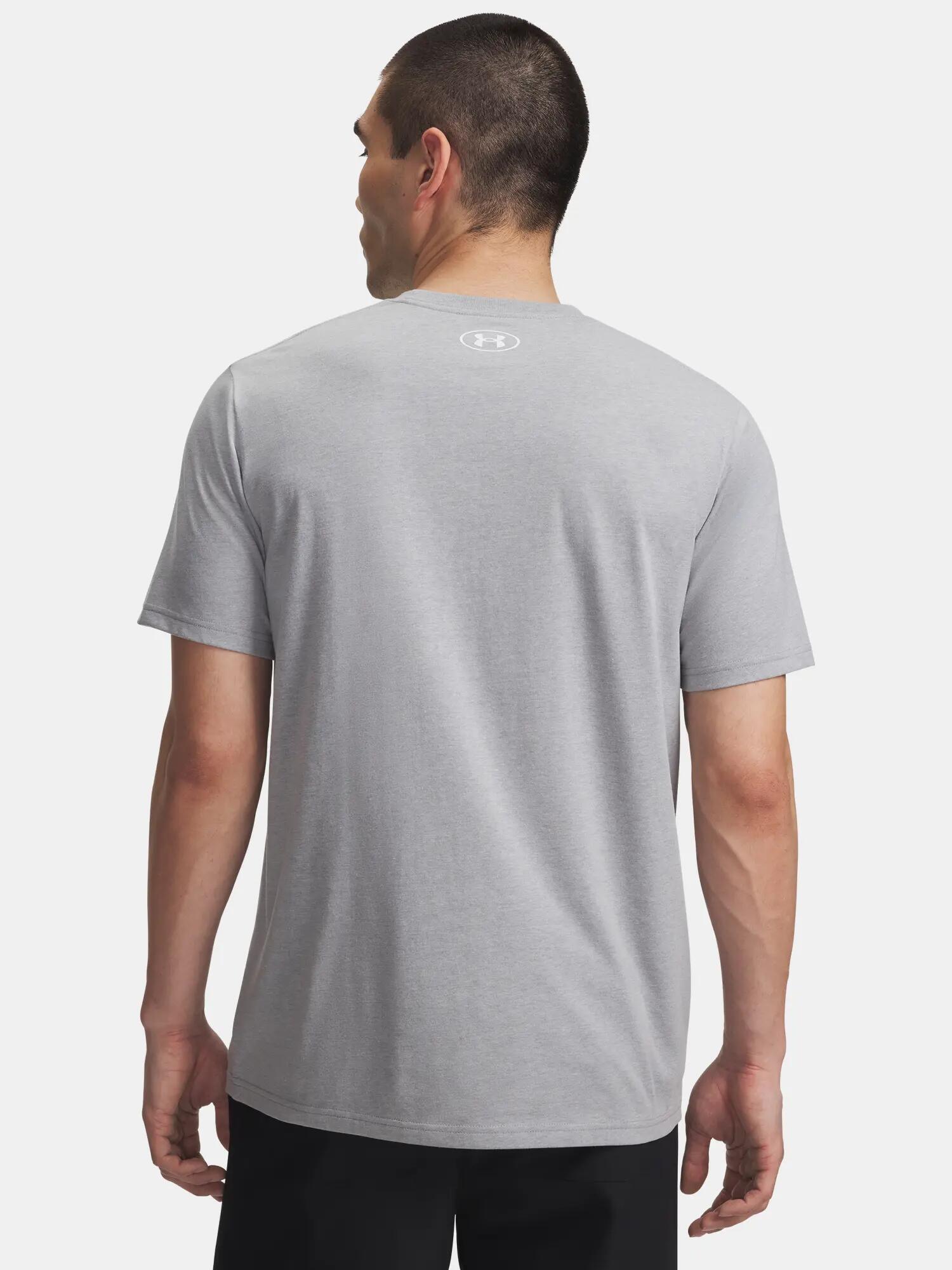 Koszulka męska Under Armour Sportstyle Logo Update steel light heather/white 2/2