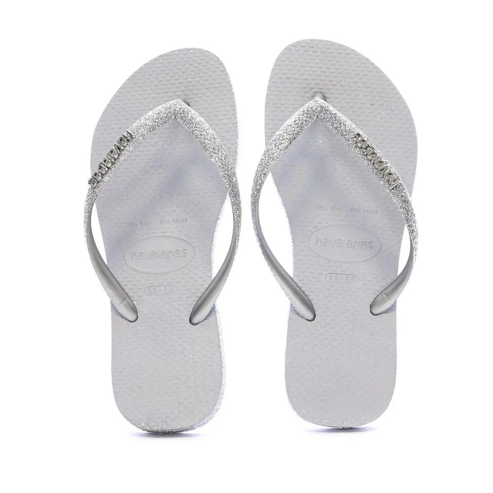 Tongs Grises Fille Havaianas Hav Slim Sparklie 4/4