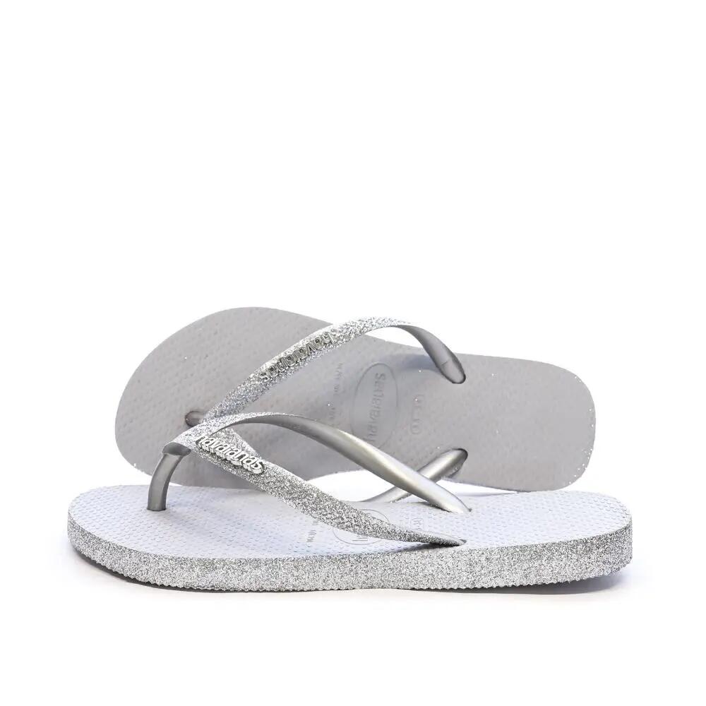 Tongs Grises Fille Havaianas Hav Slim Sparklie 2/4