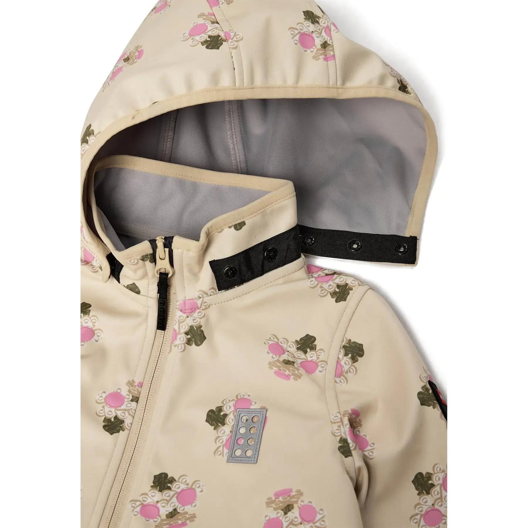 Kurtka Softshell Dziewczęca LEGO Jua200 Biała 3/7