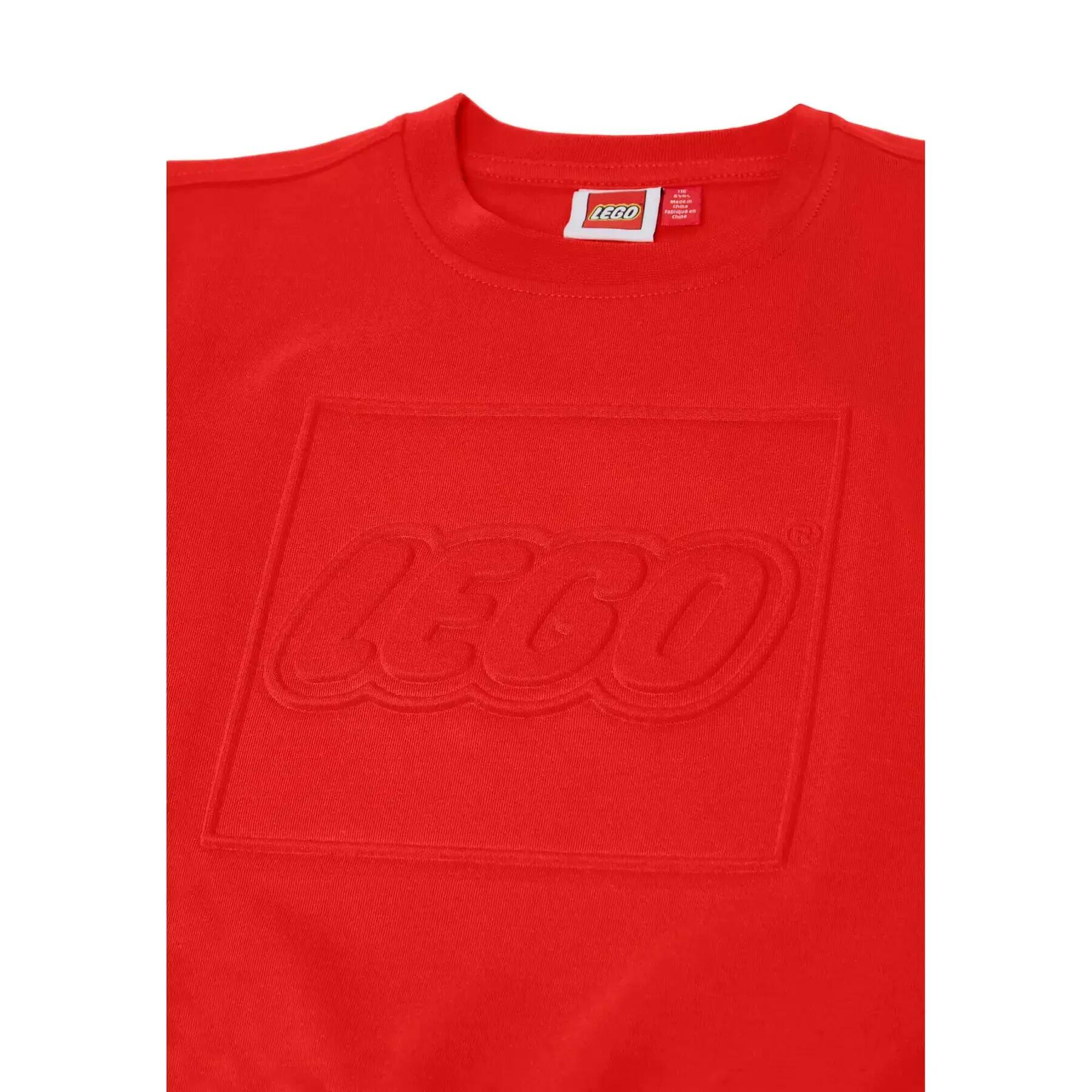 Bluza Bawełniana Dziecięca LEGO Sky100 Czerwona 3/4