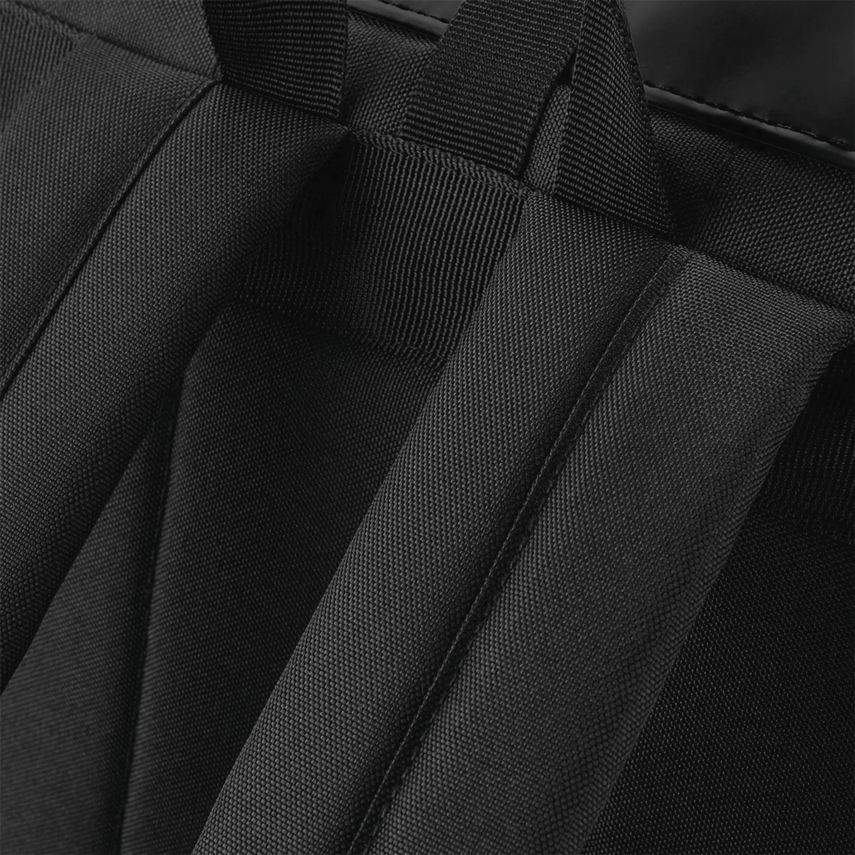 Sac à dos avec rabat roll-top en polyuréthane mat - Black - One Size 5/5