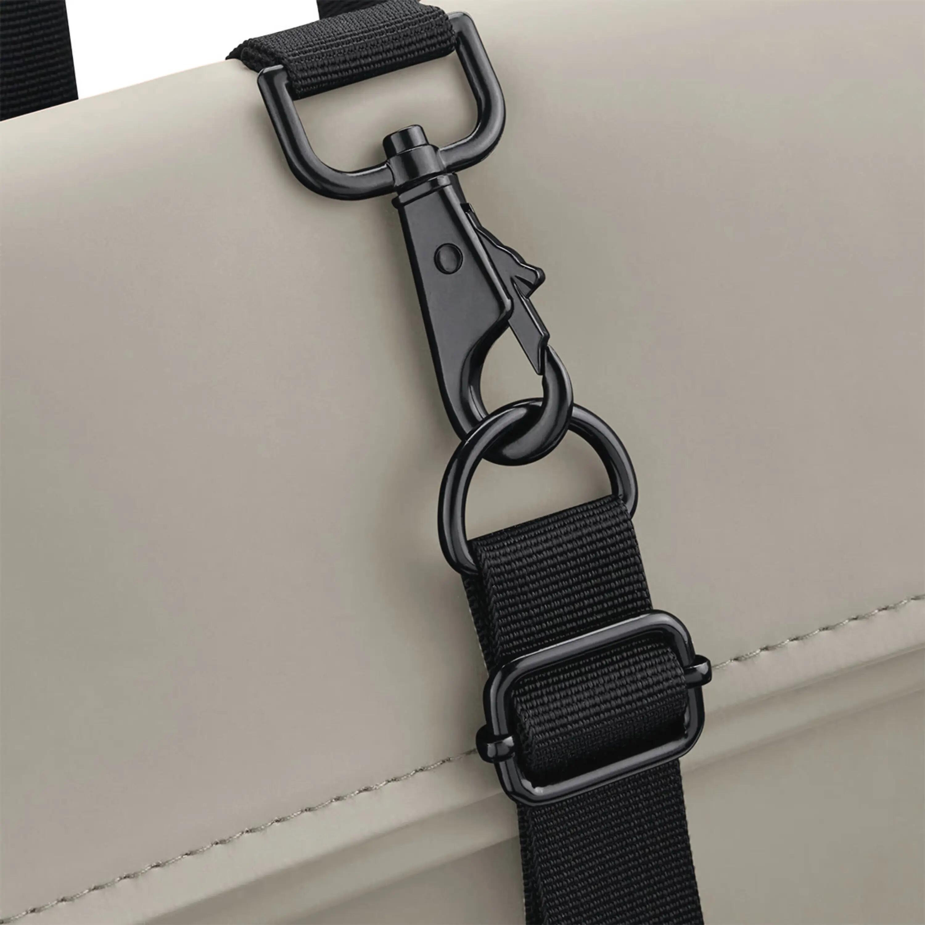 Sac à dos avec rabat roll-top en polyuréthane mat - Clay - One Size 3/4