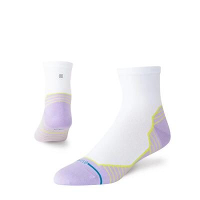 Hardlopen dames freshtek infiknit run halfhoge sokken orchid wit