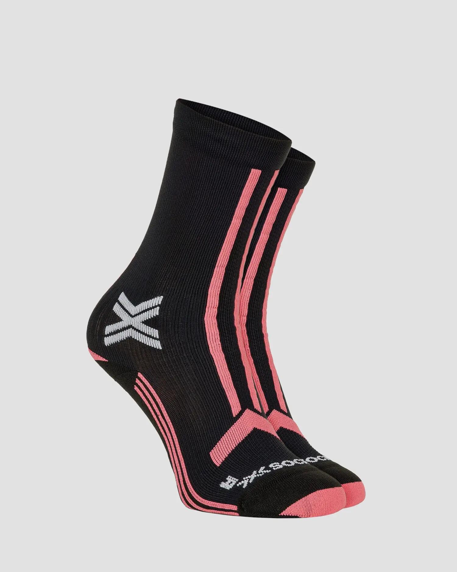 Skarpety damskie X-Socks TRAILRUN DISCOVER CREW X BLACK/DUSTY ROSE B126 1/1