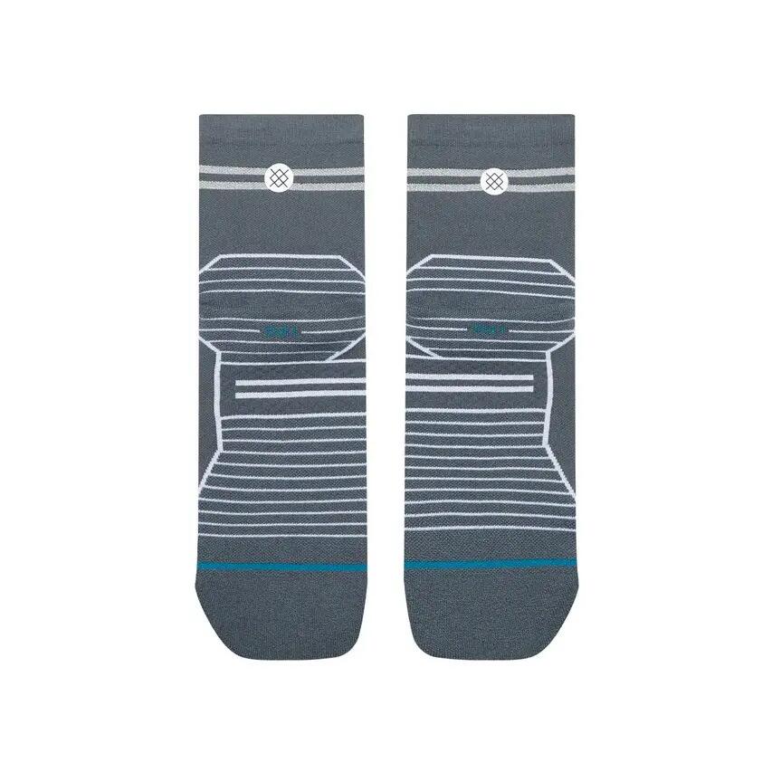 Hardlopen Unisex Freshtek Infiknit Run Halfhoge Sokken Reflector Grijs 3/3