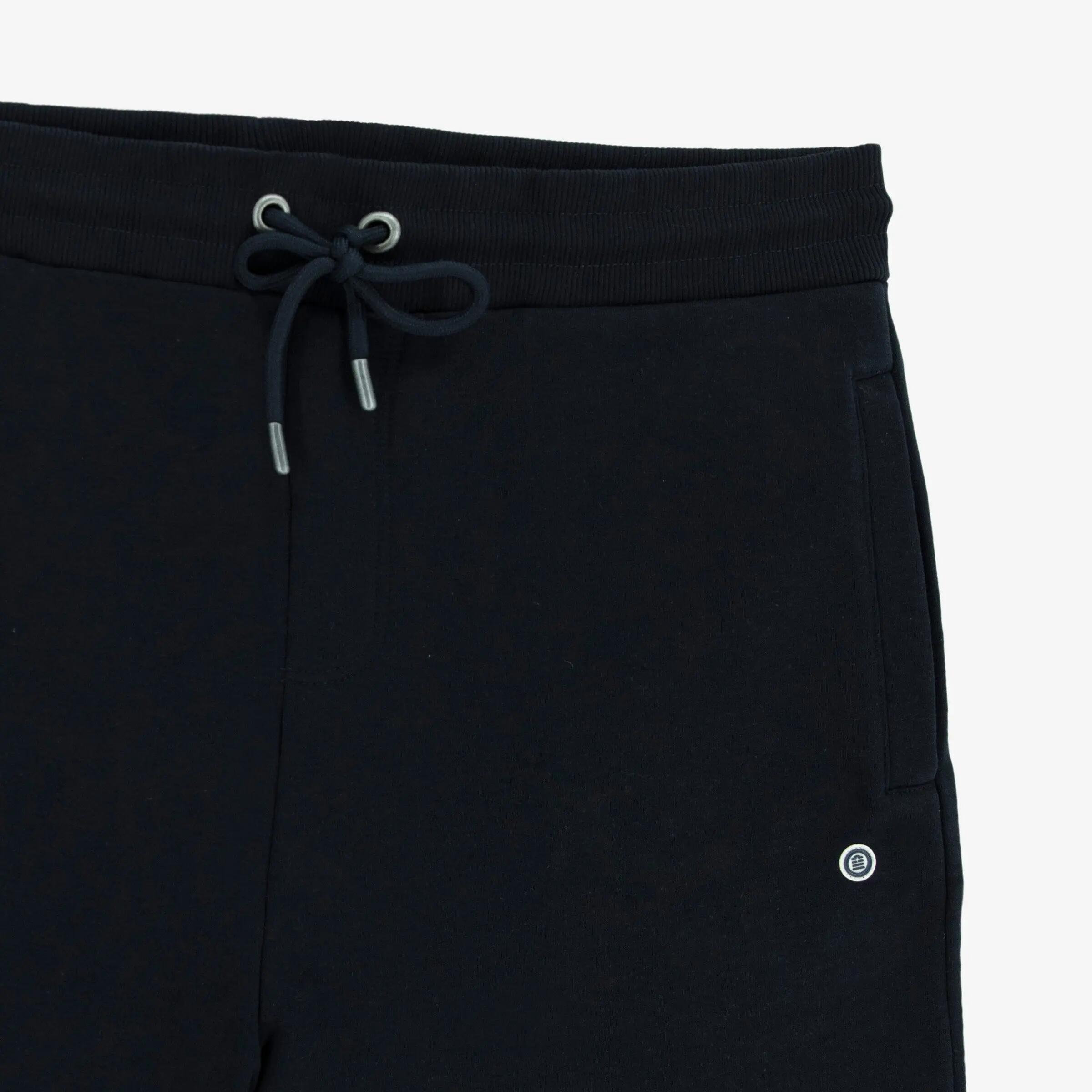 Pantaloncini in cotone felpato blu navy 3/3