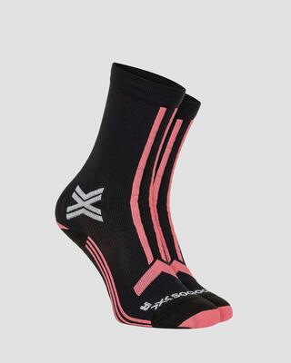 X-Socks Trailrun Discover Crew Calzini neri/rosa polvere