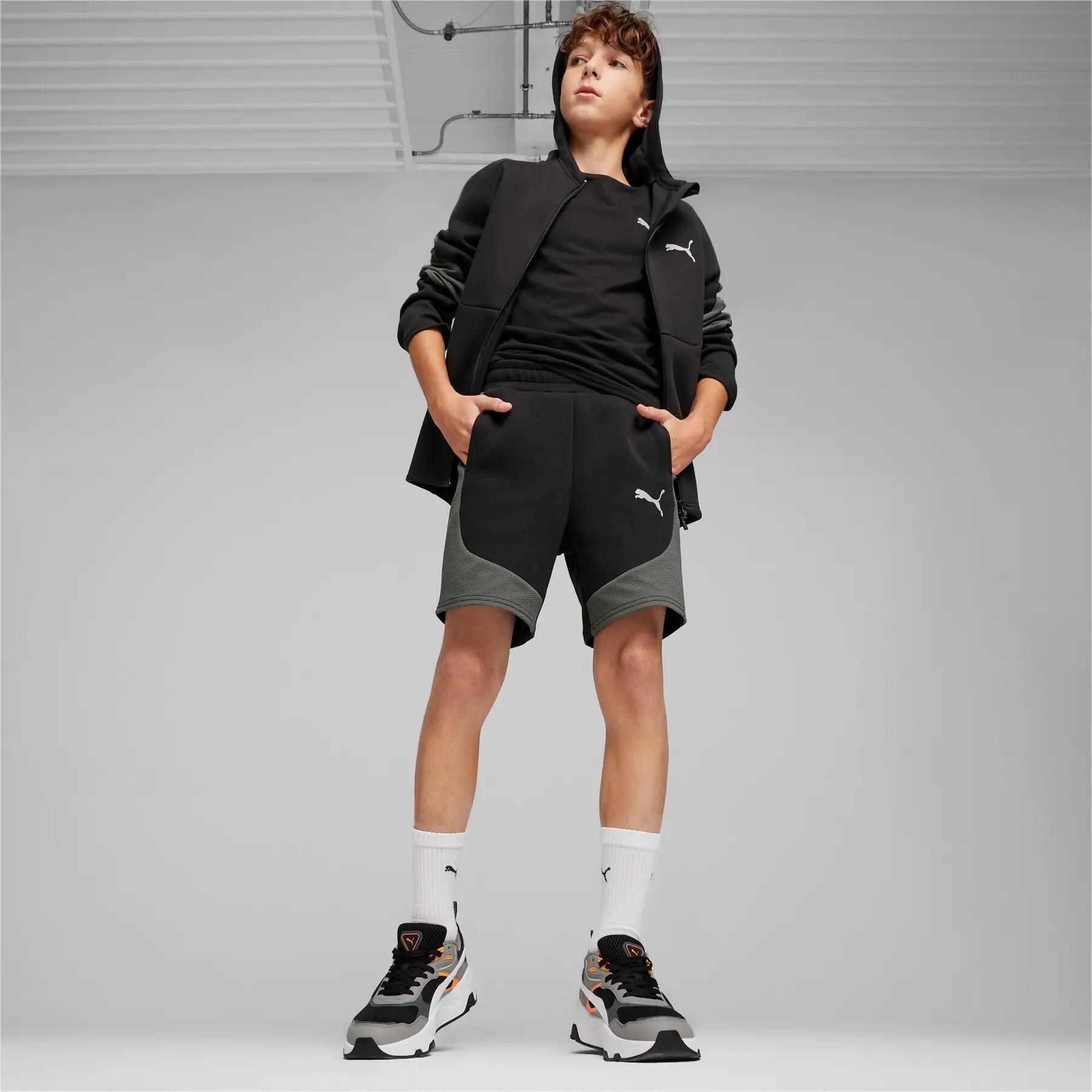 Pantaloncini da ragazzo Puma EVOSTRIPE 8 DK neri 67919701 taglia 164 7/8